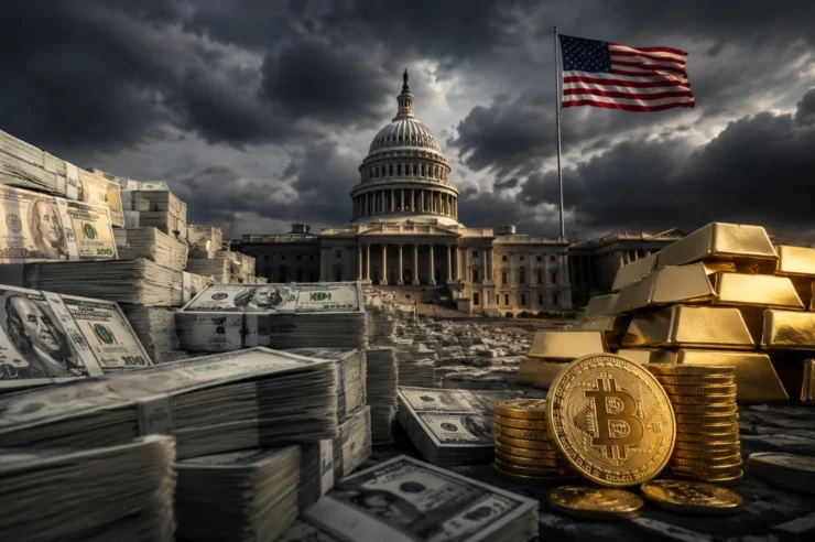 หนี้สหรัฐพุ่งทะลุ 39.7 ล้านล้านดอลลาร์ หนุนนักลงทุนแห่ถือ Bitcoin และทองคำหนีเงินเฟ้อ