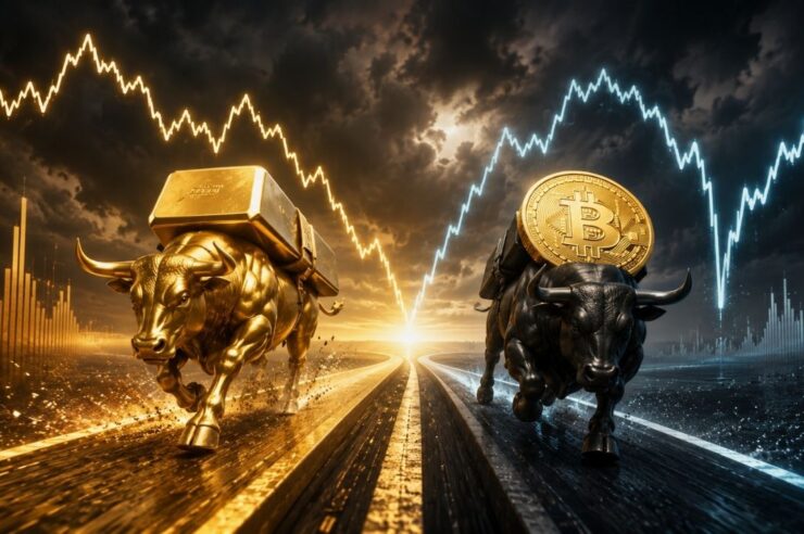 Bloomberg ชี้ Bitcoin ETF กำลังเดินตามรอย Gold ETF ทั้งช่วงพุ่งแรง ดิ่งหนัก และช่วงฟื้นตัว