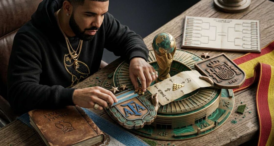 Drake ทุ่มหนักเชียร์อาร์เจนตินาในนัดชิงฟุตบอลโลกบนเว็บ Stake ลุ้นฟันเงิน 5.1 ล้านดอลลาร์