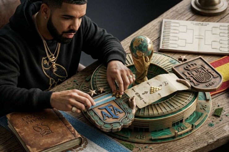 Drake ทุ่มหนักเชียร์อาร์เจนตินาในนัดชิงฟุตบอลโลกบนเว็บ Stake ลุ้นฟันเงิน 5.1 ล้านดอลลาร์