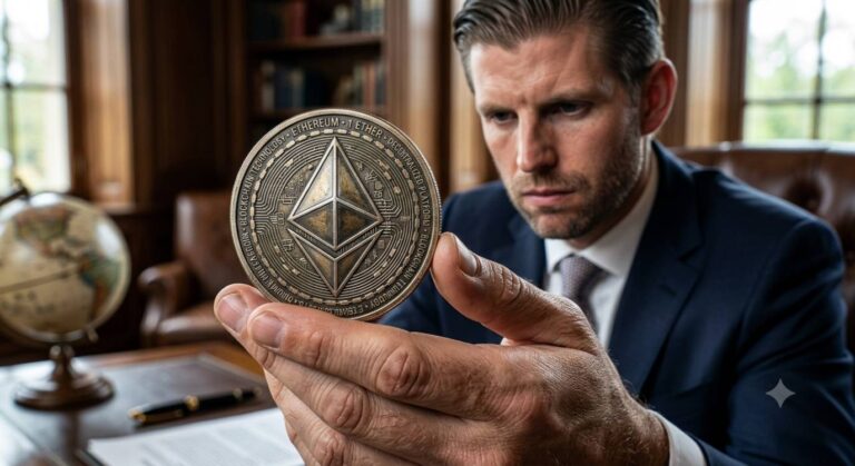 Eric Trump ลั่น “คริปโตคืออนาคต” หลัง ETH/BTC ฟื้นตัวแรง