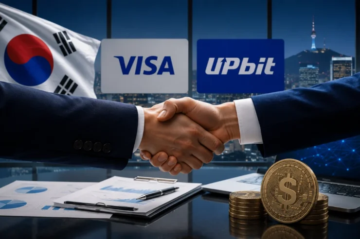 Visa ผนึกกำลัง Dunamu ผู้บริหาร Upbit บุกตลาดเกาหลีใต้ พัฒนาระบบชำระเงินด้วย Stablecoin และ Ai
