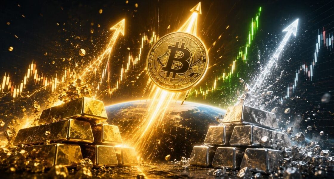 ทองคำ-แร่เงินพุ่งแรง Market Cap พุ่งกว่า $5 ล้านล้านในเดือนเดียว ท่ามกลาง Bitcoin ที่พุ่งอย่างรุนแรง