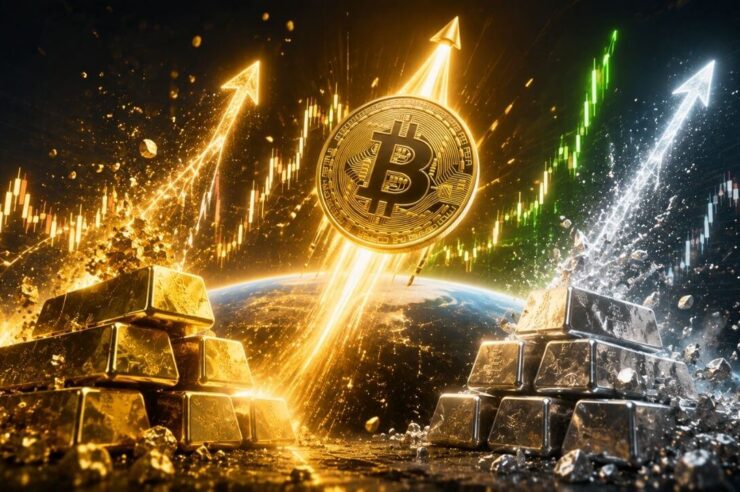 ทองคำ-แร่เงินพุ่งแรง Market Cap พุ่งกว่า $5 ล้านล้านในเดือนเดียว ท่ามกลาง Bitcoin ที่พุ่งอย่างรุนแรง