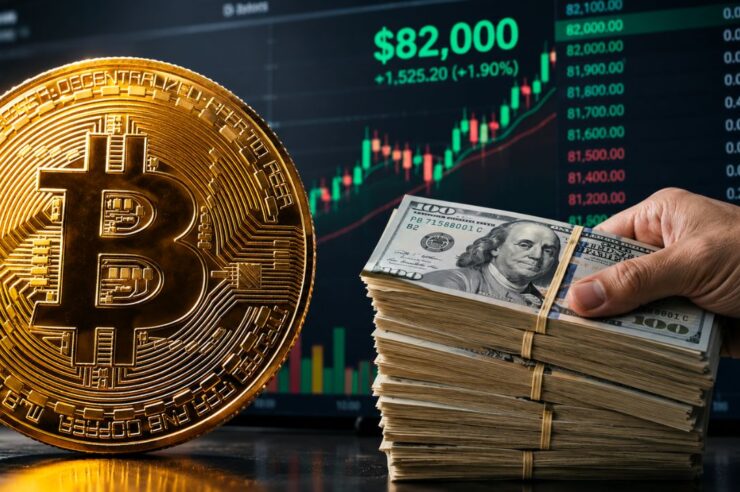 นักเทรด Bitcoin ทุ่มเงินเกือบ 100 ล้านบาท วางเดิมพันราคา BTC พุ่งทะลุ $82,000