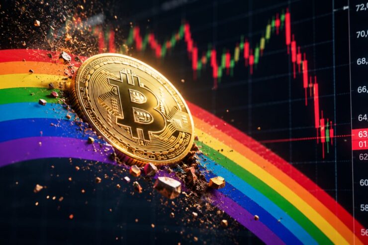 ร่วงตกรุ้ง กราฟ Bitcoin Rainbow Chart ติดอยู่ในโซน “ราคาลดกระหน่ำ” นานที่สุดเท่าที่เคยมีมา