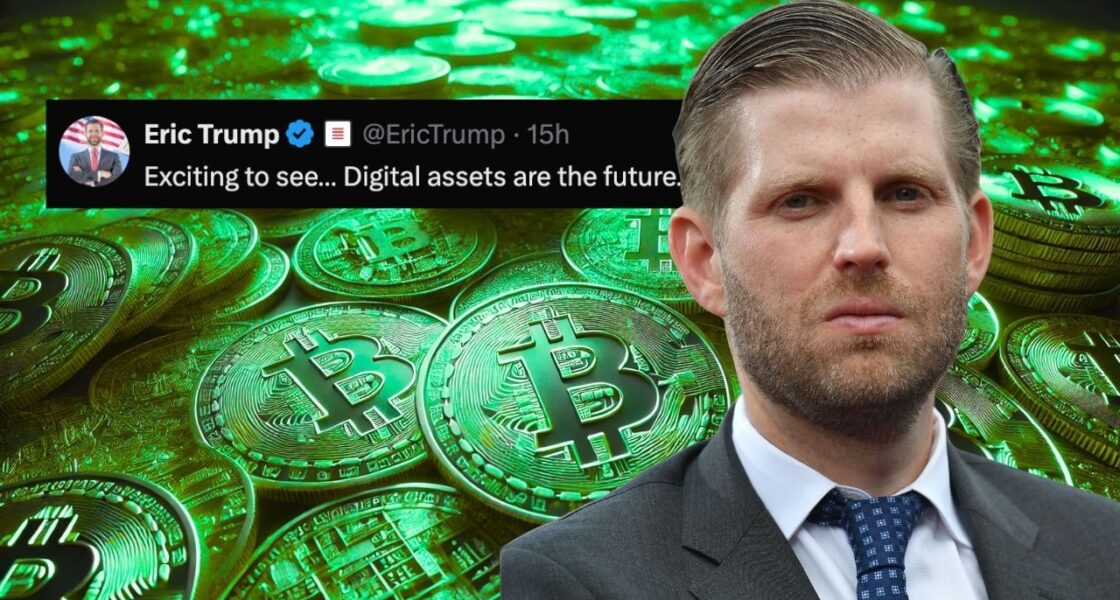 ปาร์ตี้ใกล้ล่ม? Eric Trump โพสต์ยินดี Bitcoin ทะยานแตะ $70,000 ชาวเน็ตชี้พูดแบบนี้จบไม่สวย