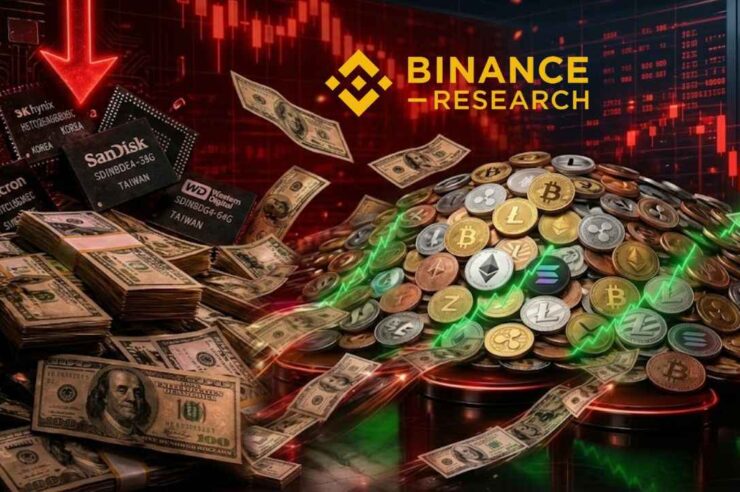 Binance Research เผยรายย่อยทิ้งหุ้นหน่วยความจำ พลิกย้ายเทขายเข้าซื้อคริปโทฯ แทน