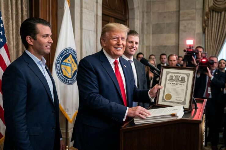 World Liberty Financial บริษัทคริปโตของตระกูล Trump ได้รับไฟเขียวยกระดับเป็นธนาคารภายใต้กฎหมายสหรัฐฯ