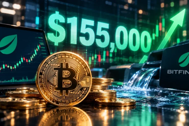 Bitcoin ราคาพุ่งทะลุ 155,000 ดอลลาร์ จากปัญหาสภาพคล่องบนกระดานเทรด Bitfinex