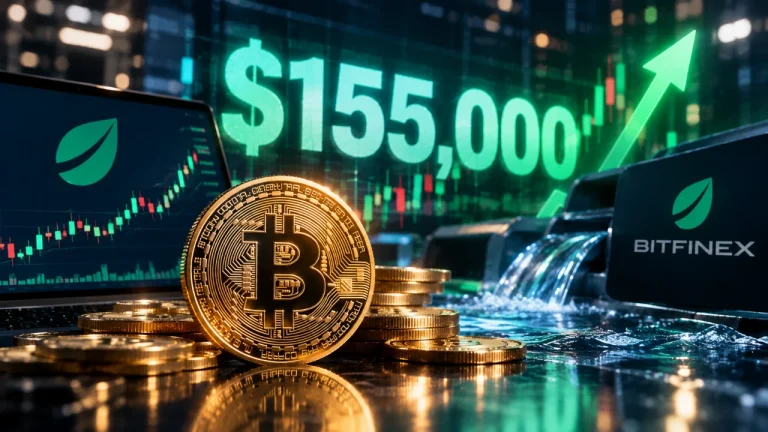 Bitcoin ราคาพุ่งทะลุ 155,000 ดอลลาร์ จากปัญหาสภาพคล่องบนกระดานเทรด Bitfinex