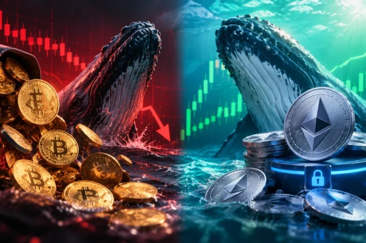 วาฬยอมขาย 1,107 Bitcoin แล้วทุ่มช้อน ETH พร้อมนำไป Staking ทั้งหมด