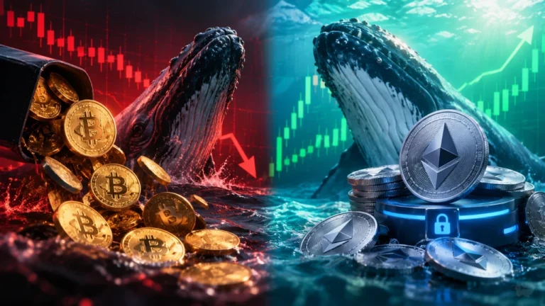 วาฬยอมขาย 1,107 Bitcoin แล้วทุ่มช้อน ETH พร้อมนำไป Staking ทั้งหมด