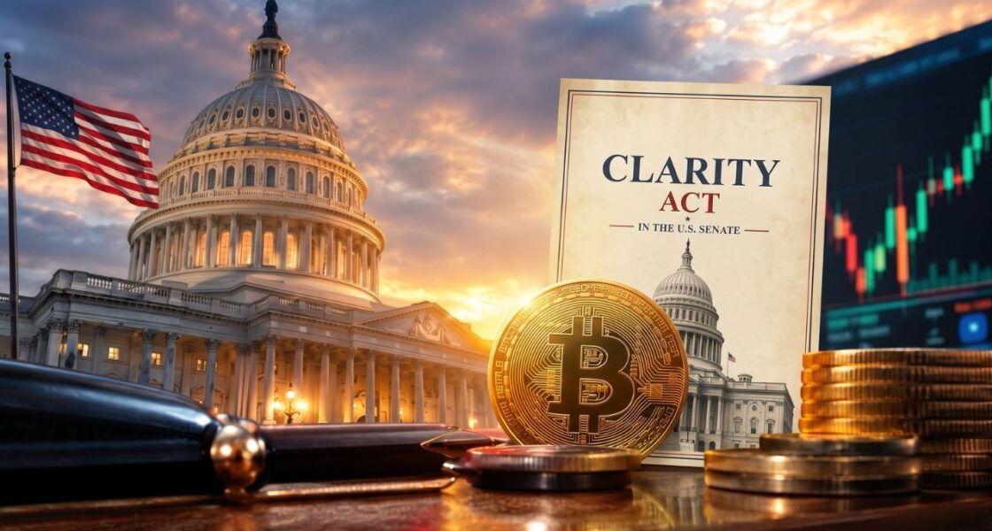 5 ประเด็นร้อนชี้ชะตาร่างกฎหมาย CLARITY Act คืนนี้อนาคตคริปโทฯ จะไปทางไหน?