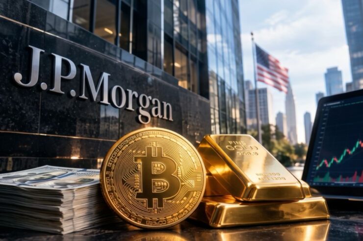 JPMorgan ชี้ Bitcoin อาจพุ่งแรงกว่าทองคำ หากแรง Hedging ใน ETF เริ่มคลายตัว