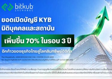 Bitkub Exchange เผยยอดเปิดบัญชี KYB นิติบุคคลและสถาบัน เพิ่มขึ้น 70% ในรอบ 3 ปี แม้ตลาดชะลอตัว