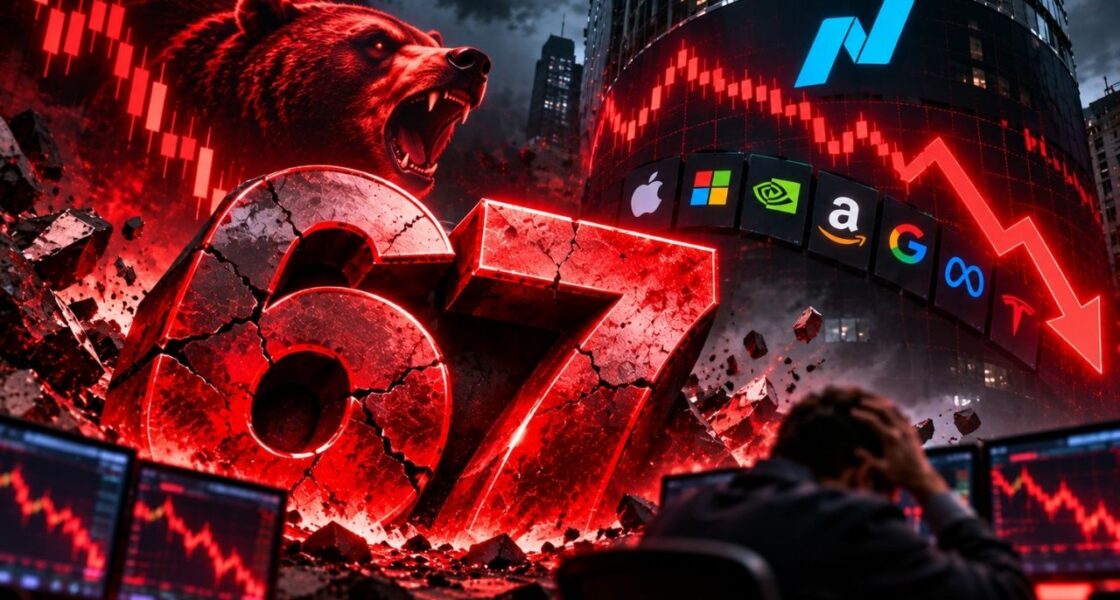 หุ้น 67 ตัวใน Nasdaq 100 เข้าสู่ตลาดหมี มูลค่าหาย 11.5 ล้านล้านดอลลาร์ หุ้นครึ่งหนึ่งร่วงกว่า 28.5%