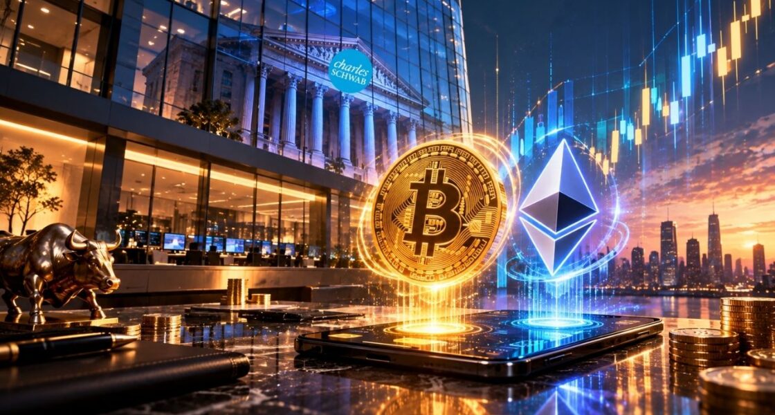 Charles Schwab ผู้ดูแลสินทรัพย์ 13 ล้านล้านดอลลาร์ เปิดให้ลูกค้าซื้อขาย Bitcoin และ Ethereum โดยตรงแล้ว