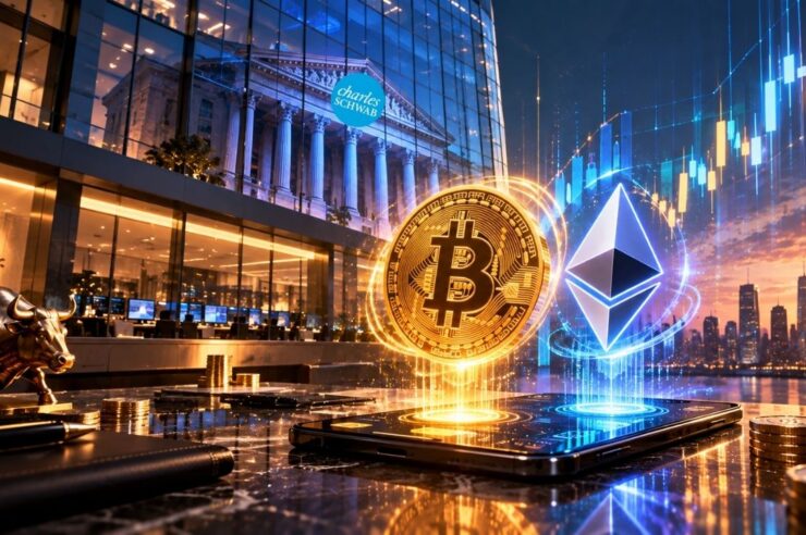 Charles Schwab ผู้ดูแลสินทรัพย์ 13 ล้านล้านดอลลาร์ เปิดให้ลูกค้าซื้อขาย Bitcoin และ Ethereum โดยตรงแล้ว