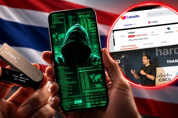 แฉกลโกงระดับโลก Ledger ราคาถูกใน Lazada ไทย พบชิปฝังซิมแอบดูดข้อมูลเรียลไทม์