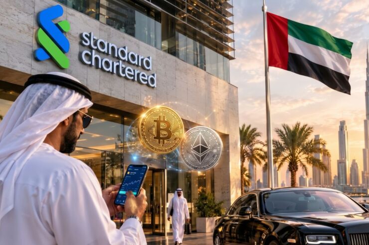 Standard Chartered เปิดให้ลูกค้ามั่งคั่งใน UAE ซื้อขาย Bitcoin และ Ether ได้โดยตรงผ่านบัญชีธนาคาร