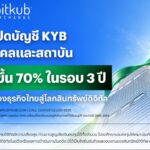 Bitkub Exchange เผยยอดเปิดบัญชี KYB นิติบุคคลและสถาบัน เพิ่มขึ้น 70% ในรอบ 3 ปี แม้ตลาดชะลอตัว